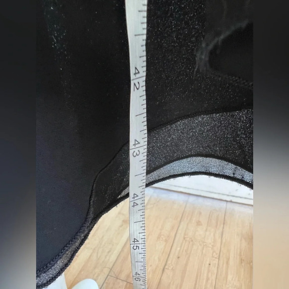 $350 The Kooples Black Ruffle Flowy Turquoise Beaded Hi Low Dress Sz 1 Small - Picture 7 of 10